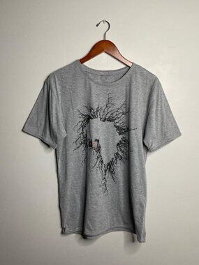 Re-worked grey Africa rip curl tee about a size medium